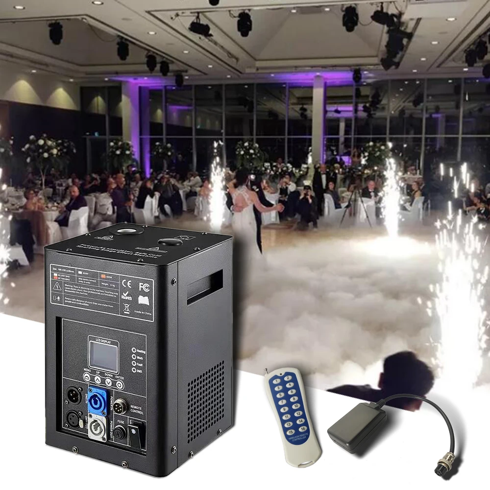 

NEW YUER 600W Cold Spark Firework Machine For Wedding Celebration Dmx And Remote Control Spark Fountain Sparkular Machine For DJ