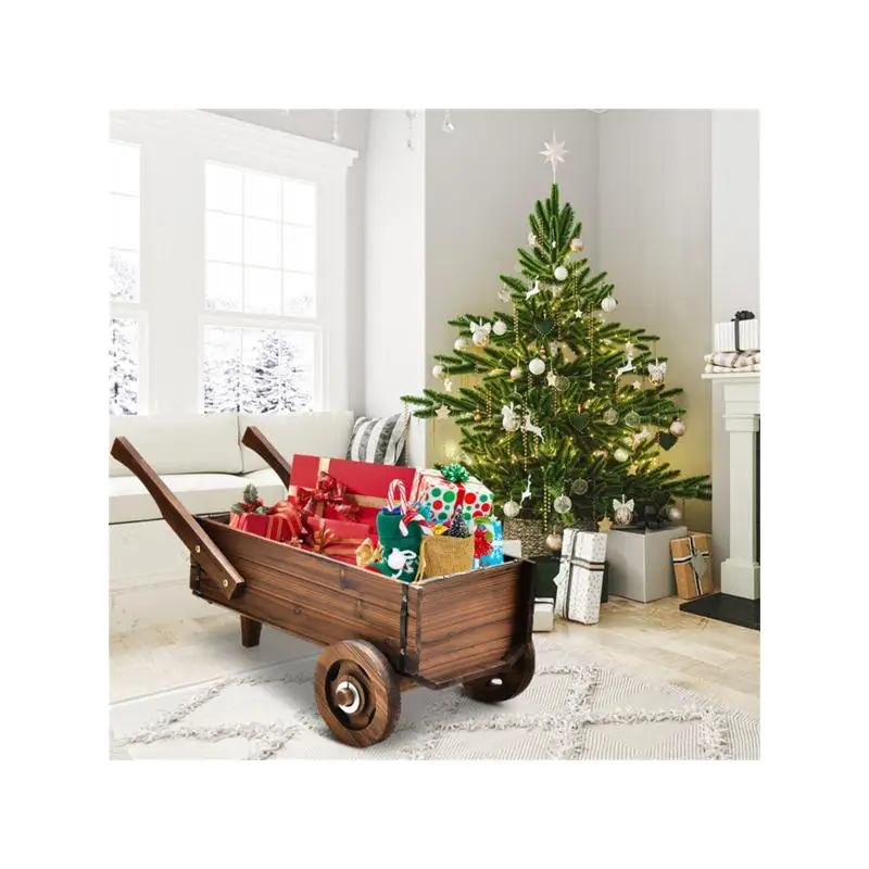 

Деревянный ящик для цветов для садов и патио, уличный декоративный садовый контейнер, идеально подходит для трав, цветов и овощей,