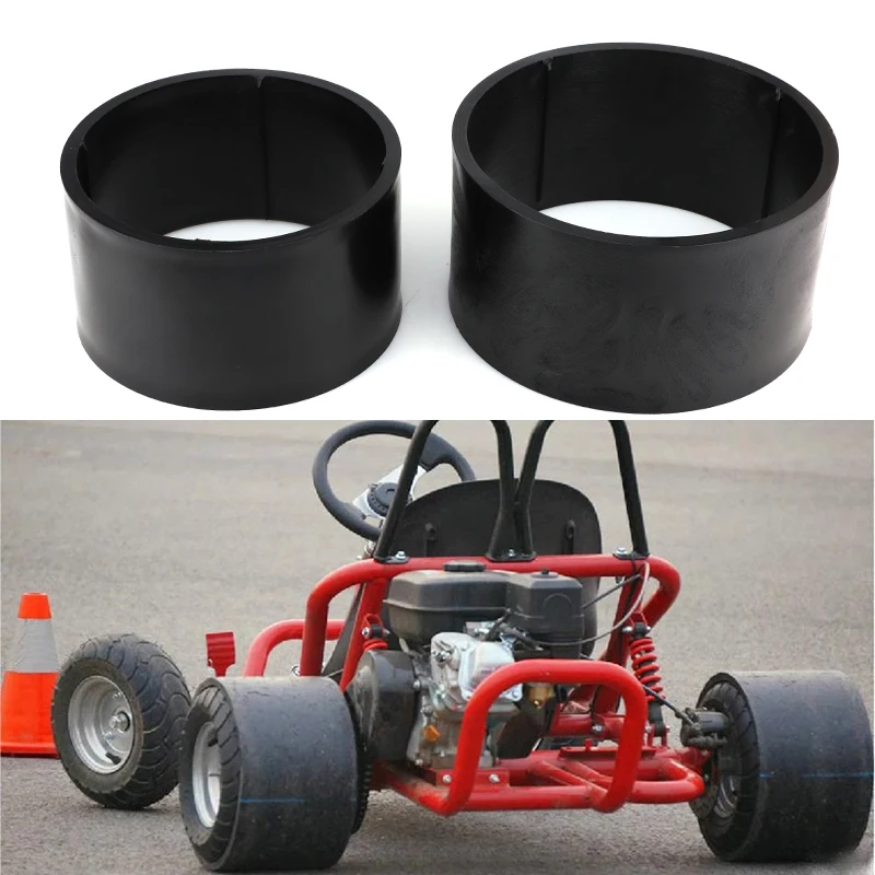 

5 Inch Plastic Wheel Hub Replacement for Modified Go-Karts - PVC Drift Ring Fits 11X7.10-5 & 10X4.50-5 Tires (Street Use)