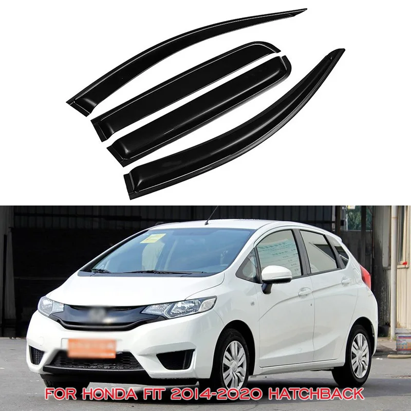 

Window Visor For Honda FIT 2014 2015 2016 2017 2018 2019 2020 Hatchback Awnings Shelters Vent Shades Sun Rain Deflector Guards