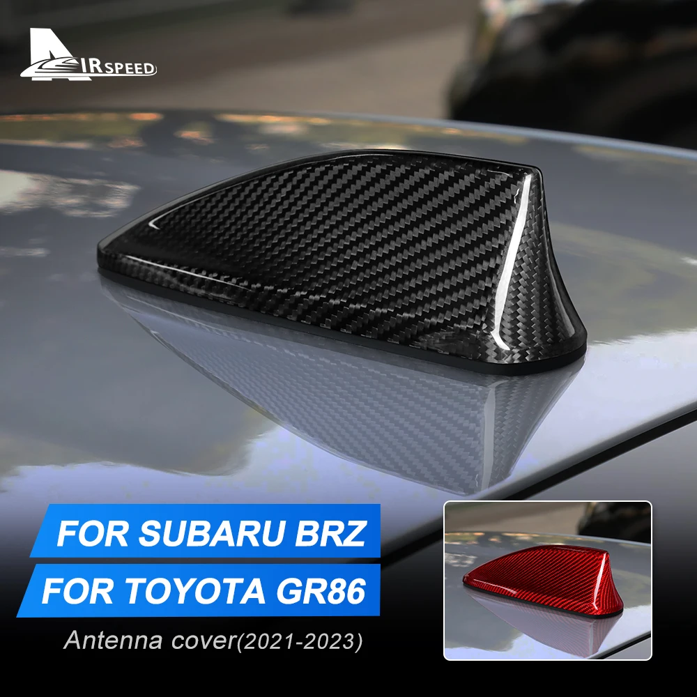 Antenna Cover Shark Fin For Subaru BRZ Toyota GR86 2021 2022 2023 2024 Real Carbon Fiber Sticker Cover Interior Trim Accessories