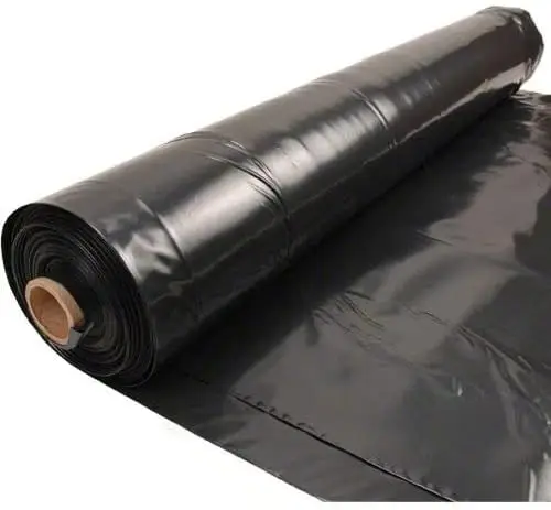 

Heavy Duty 4 Mil Black Plastic Sheeting Roll (6x100 FT) for Gardening, Weed Barrier, Landscaping & Multi-Use