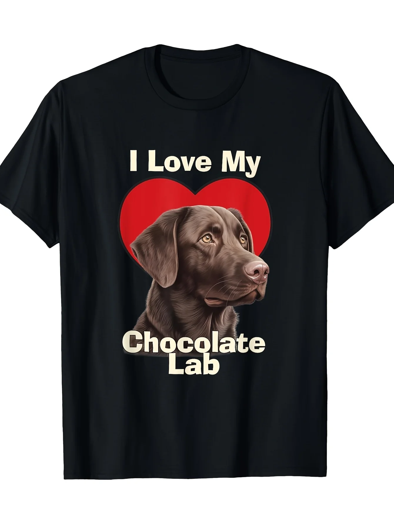 

I Love My Chocolate Labrador Chocolate Labrador Puppy T-Shirt, Men'S T-Shirt