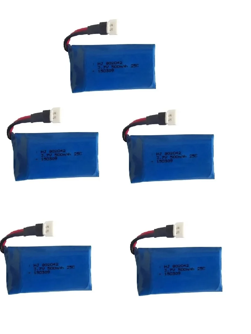 3.7V 500mAH Lipo Battery For Udi U816 U830 F180 E55 FQ777 FQ17W Hubsan H107 Syma X11C FY530 RC Drone Battery