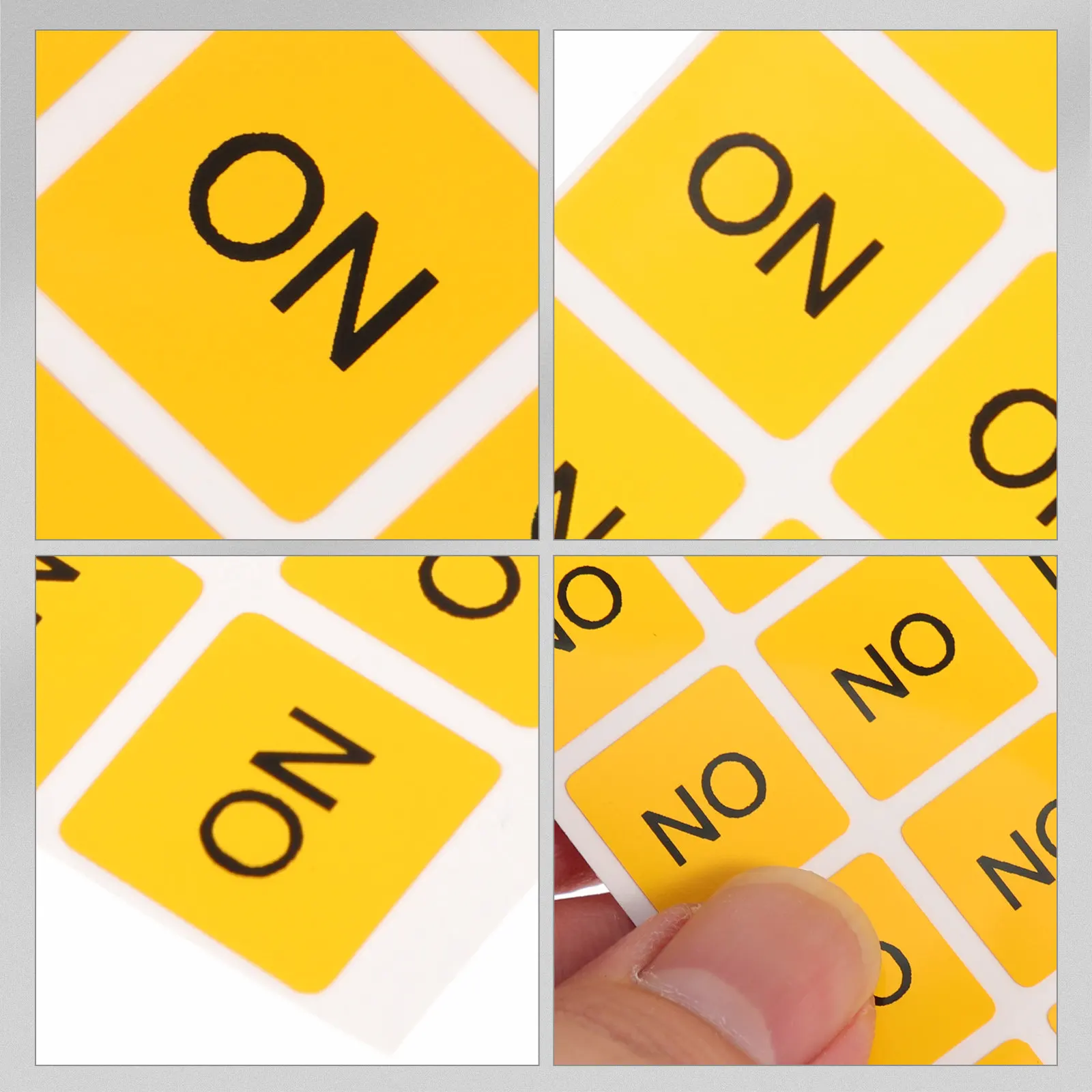 

20Pcs Warning Label Stickers Device Switch on Off PVC Protective Decal Easy Apply Removable for Home Office Factory Safety