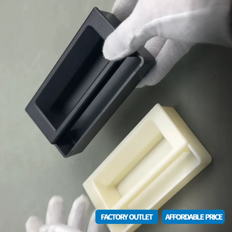 

（9 Pieces ）Plastic 2-In-1 Rectangular Embedded Handle Screw Fixed Cabinet Electrical Automation Equipment Electrical Box