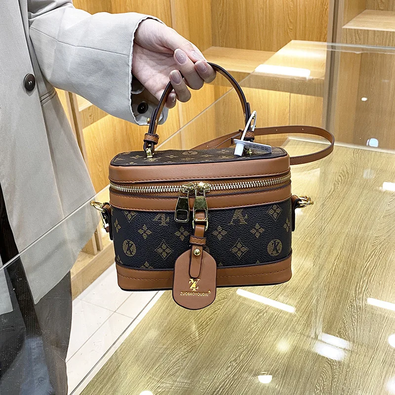 Marke Designer frauen Gedruckt Box Tasche Handtaschen Damen Retro Patchwork Handtaschen Wilden Tragbare Schulter Corssbody Kosmetik Tasche