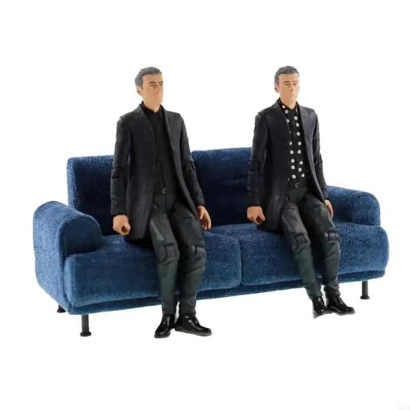 

Miniature Dollhouses Sofa Couch 1/10 Scale Handcrafted Furniture For Living Room Bedroom 15UB