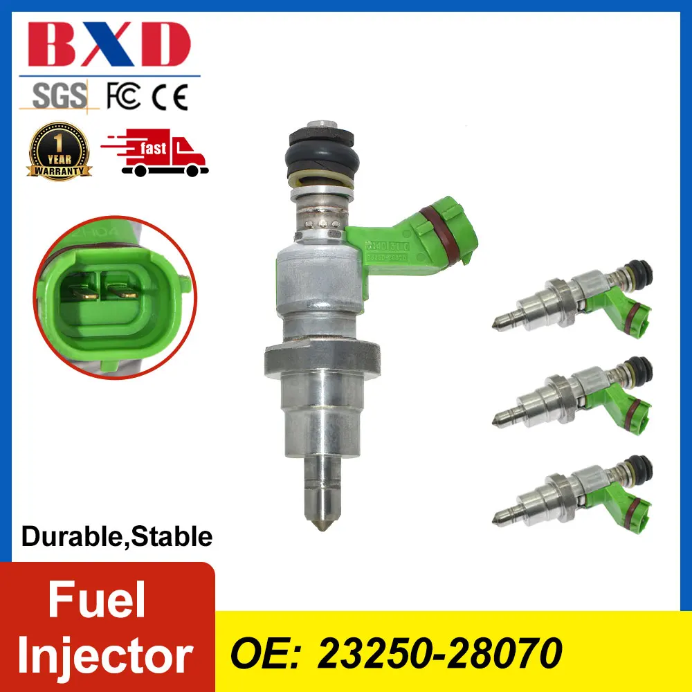 Fuel Injector OE 23250‑28070 1PCS 4PCS Fuel Nozzle For Toyota AVENSIS RAV4 NOAH 1AZ‑FSE 2AZ‑FE D4 Engine