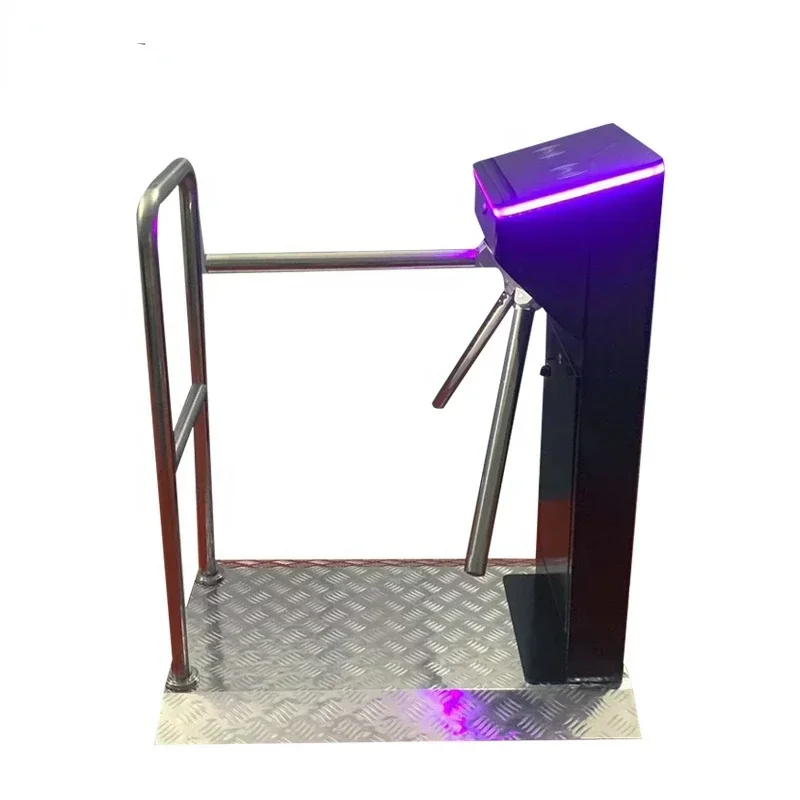 Durable Semi-Auto Tripod Turnstile Security Drop Arm Turnstiles Gate with Guardrail