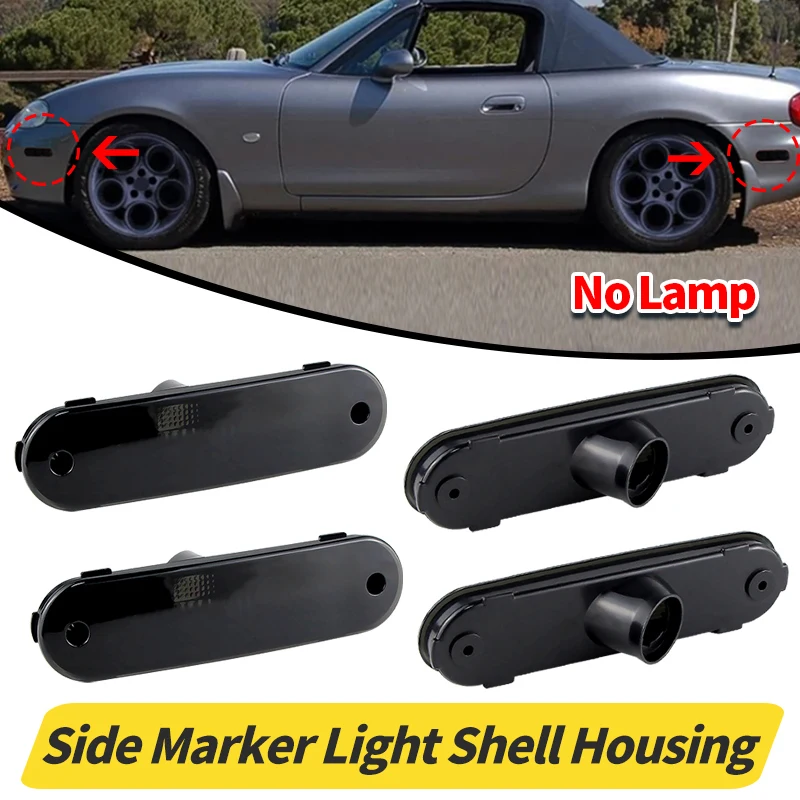 

4PC OEM#MA255010 8BN151120 NA01515FX Car Turn Signal Side Fender Marker Light Cover Shell Housing For 1990-2005 Mazda Miata MX-5