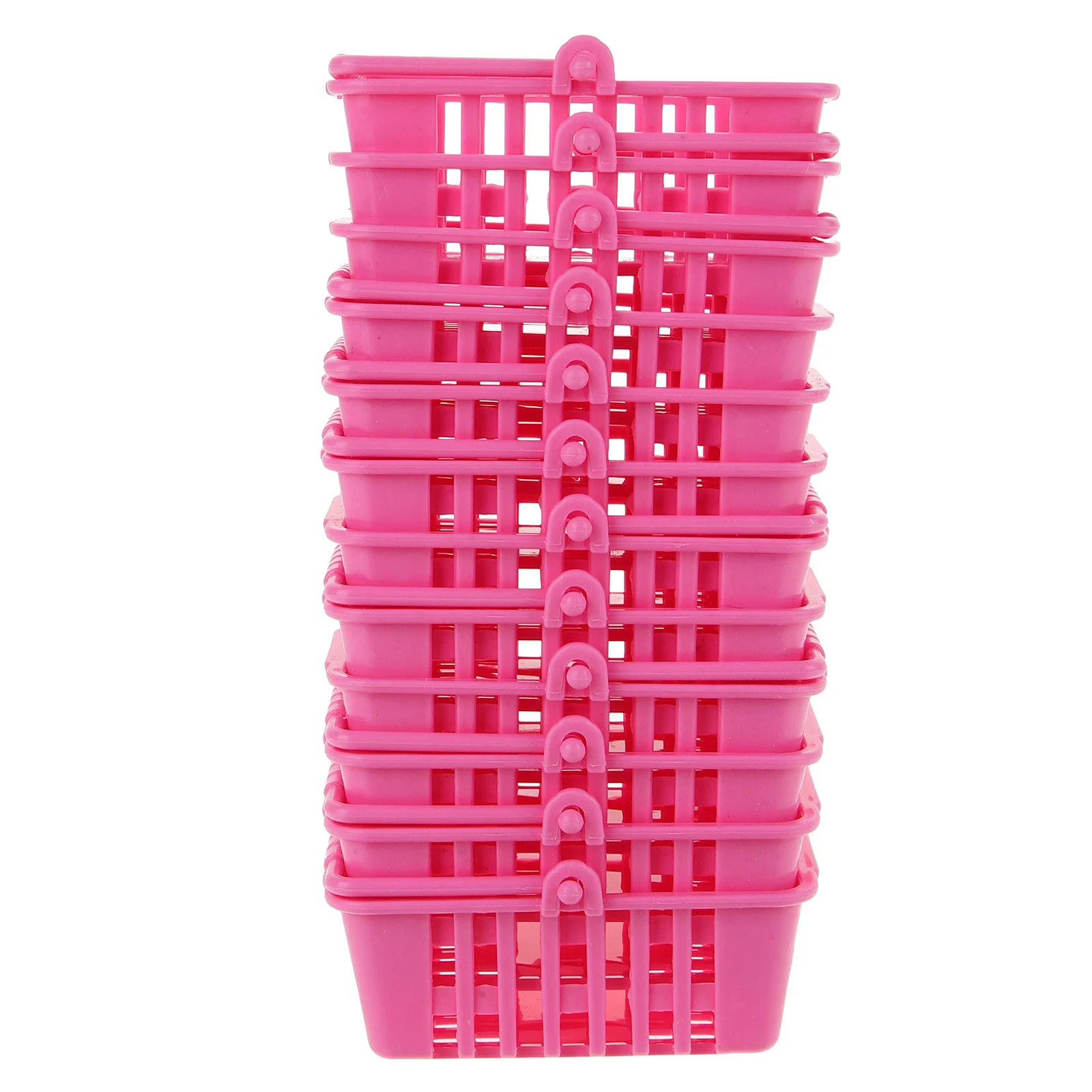 12 Pcs House Shopping Basket Tiny Mini Baskets with Handles Picnic Grocery Toy Children Room Miniature