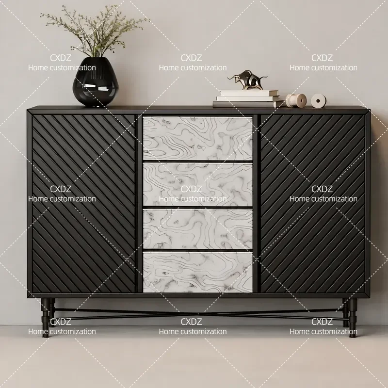 Modern Simple Wall Mounted Cabinet for Dining Room Entrance Hallway Shoe Storage Tea Display Sideboard Console Table