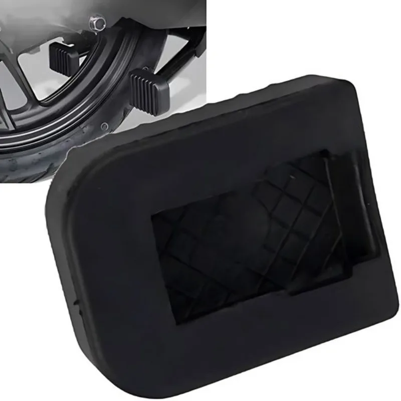 

Универсальный мотоциклетный резиновый коврик для ног, противоскользящий черный коврик для подножек для Honda Yamaha Kawasaki Suzuki, сменная подножка для скутера