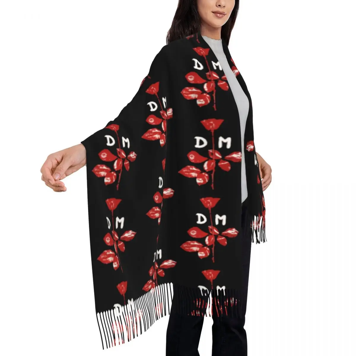 Customized Print Electronic Rock Depeche Cool Mode Scarf Women Men Winter Warm Scarves Shawls Wraps