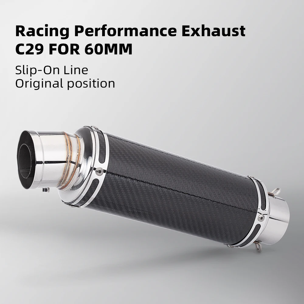

Universal Motorcycle Modified Muffler, Stainless Steel, Exhaust Pipe,High Quality, 36-51mm