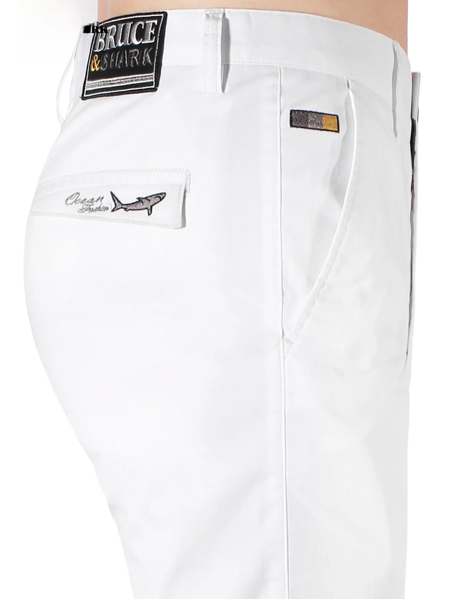 

Summer New Men's Casual Loose Straight Leg White Pants Bruce And ark Trendy Brand Large Size Comfortable Long Trousers