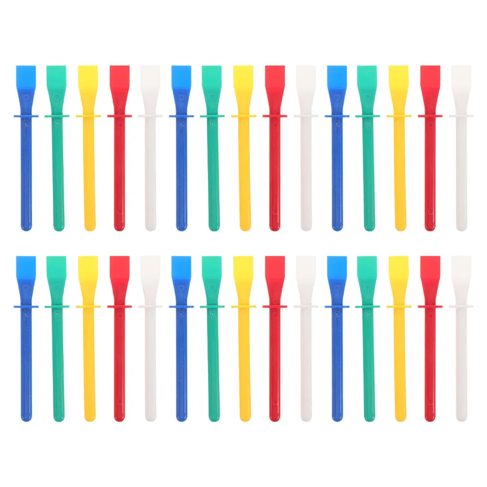 30Pcs Plastic Glue Spreaders Flexible Smear Sticks for Craft Adhesive Tools DIY Painting and Repair Sticks for Crafting