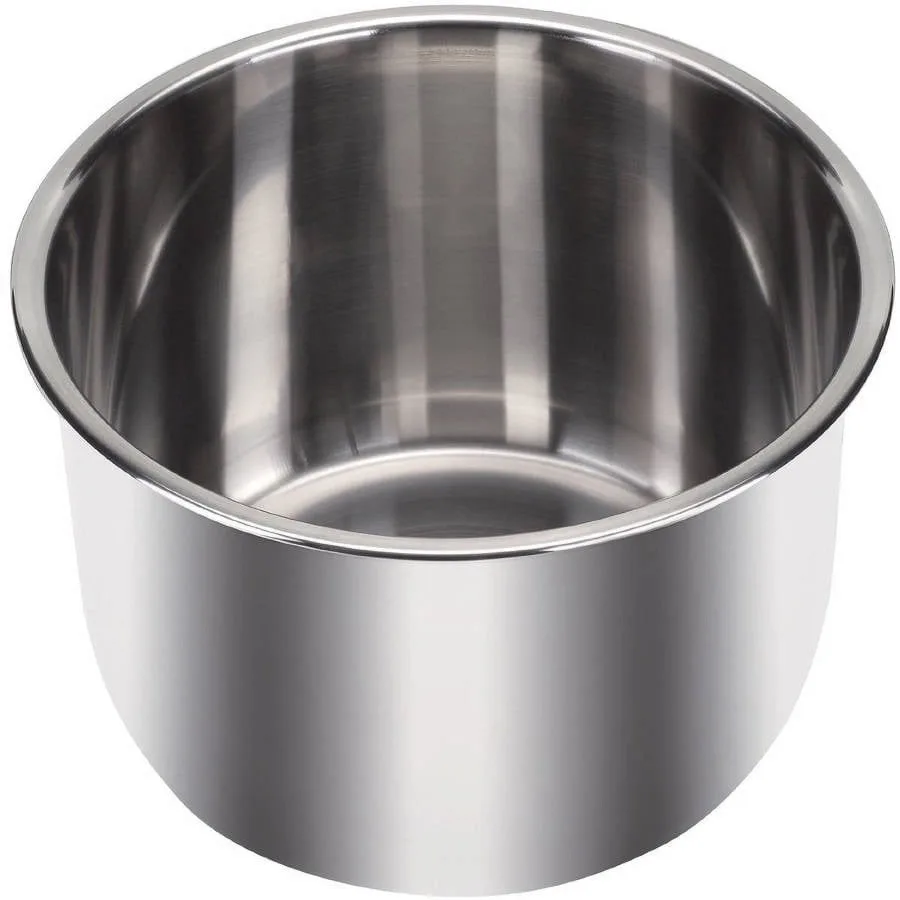 

6-Quart Inner Pot with 3-Ply Bottom for Even Hing Ideal for Pressure Cooking and Slow Cooking