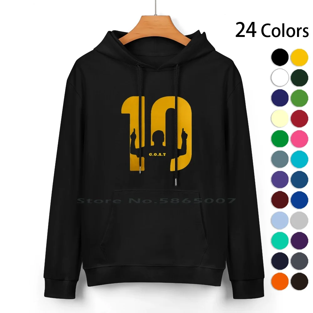 The Goat Pure Cotton Hoodie Sweater 24 Colors Lionel Argentina Spain Messy Sports Futbol Cool Cute Bar?a Catalan Black Logo