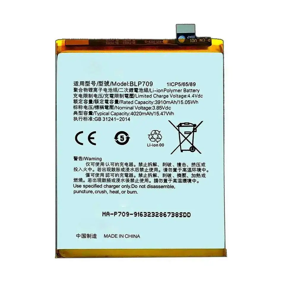 Per Oppo A9 PCAM10 BLP709 4020Mah Batteria sicura per telefono cellulare