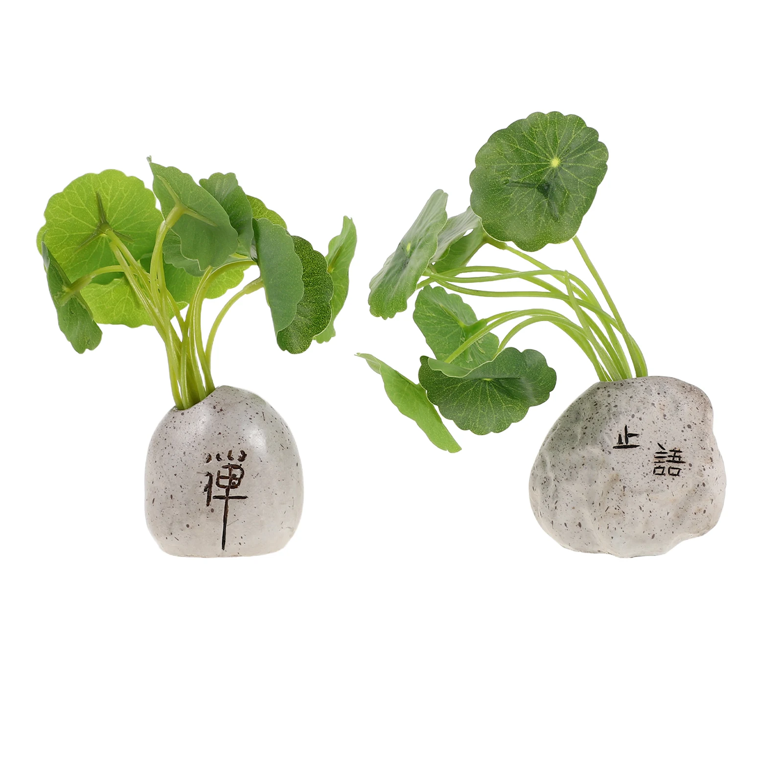 

2 Pcs Mini Artificial Plants Car Dashboard Decor Ornaments Artificial Plants Accessories Dashboard Decoration For Home Office