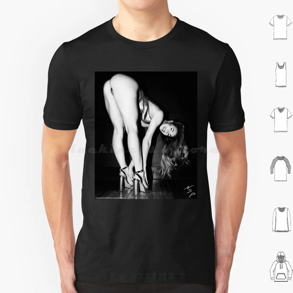 Hot Girl On-Blonde Pinup Girl With Nice Ass Bending Over And Touching Her Feet And Smiling In Color T Shirt Men Women Kids 6xl