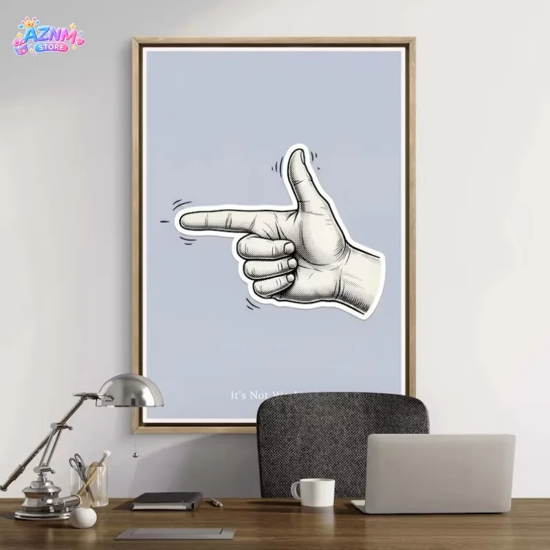 2026 Italian Funny Hand Gesture Quotation Poster Minimalist Gesture Sign Canvas Painting Wall Art Picture for Living Room Home