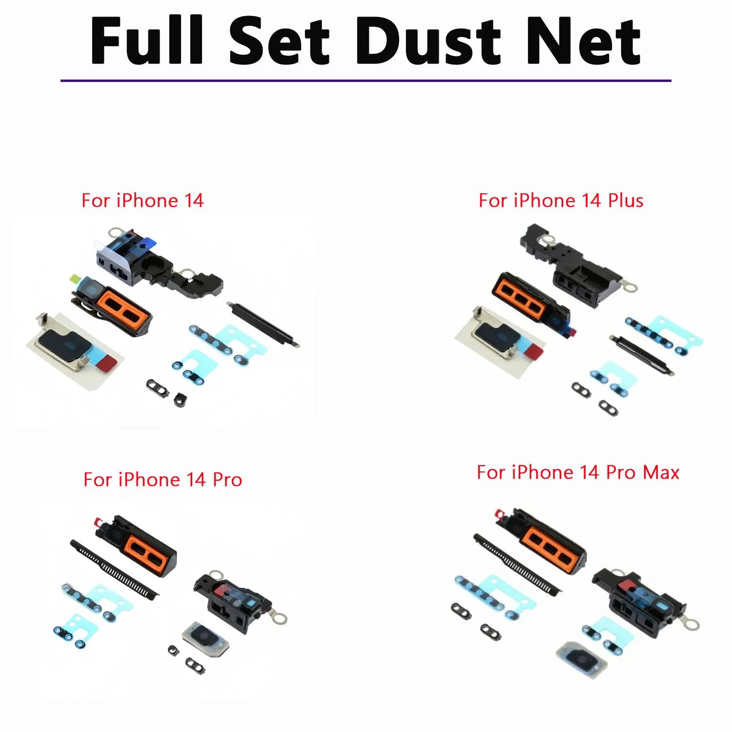 For Apple iPhone 14 Plus Pro Max 14PM Bottom Loudspeaker Dust Mesh Replacement Parts