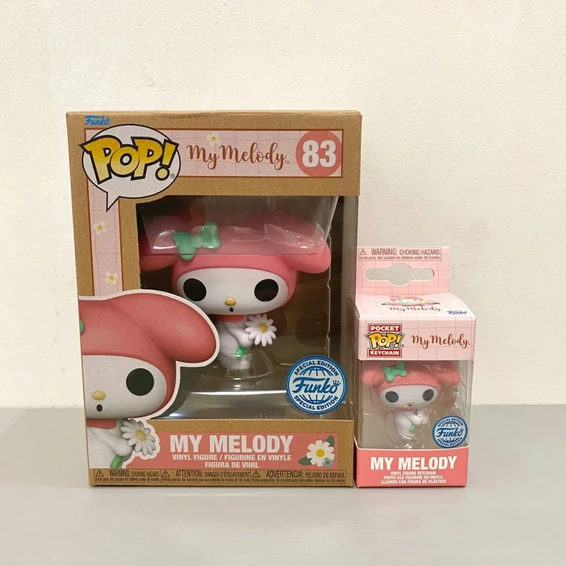 Oryginalna figurka Funko Pop My Melody, limitowana edycja, model anime, ozdoba, winylowa dekoracja, lalka kolekcjonerska, zabawka, prezent.