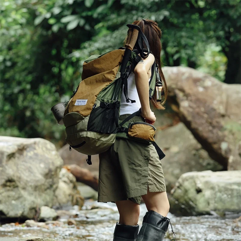 Mochila de senderismo ligera, bolsa impermeable profesional para montañismo, sistema de transporte al aire libre, bolsas de gran capacidad para