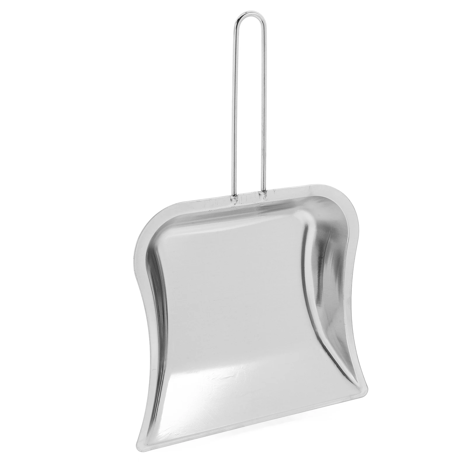 

Stainless Steel Dustpan Compact for Kitchen Set with Handle Silver Garage Office