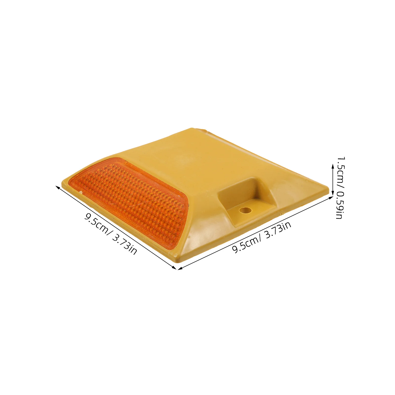 6Pcs Reflective Road Markers Raised Durable Driveway Road Marker Replacement Emergency Reflectors for Pavement Safety