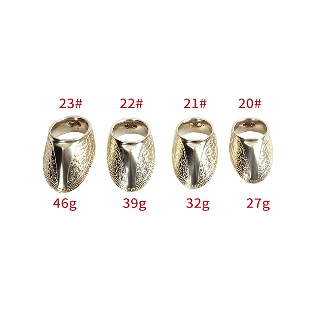 Lightweight Thumb Guard Ring Buckle Brass Archery Finger Ring Hand Decoration Finger Protector Tool 20mm 21mm 22mm 23mm, 1Pc