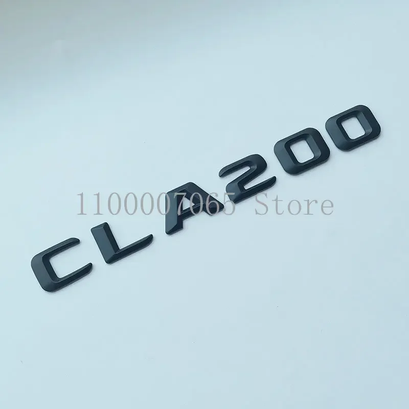 2015 Matte Black Letters CLA200 CLA220d CLA250d CLA260 4Matic ABS Emblem for W117 Car Trunk Nameplate Logo Sticker