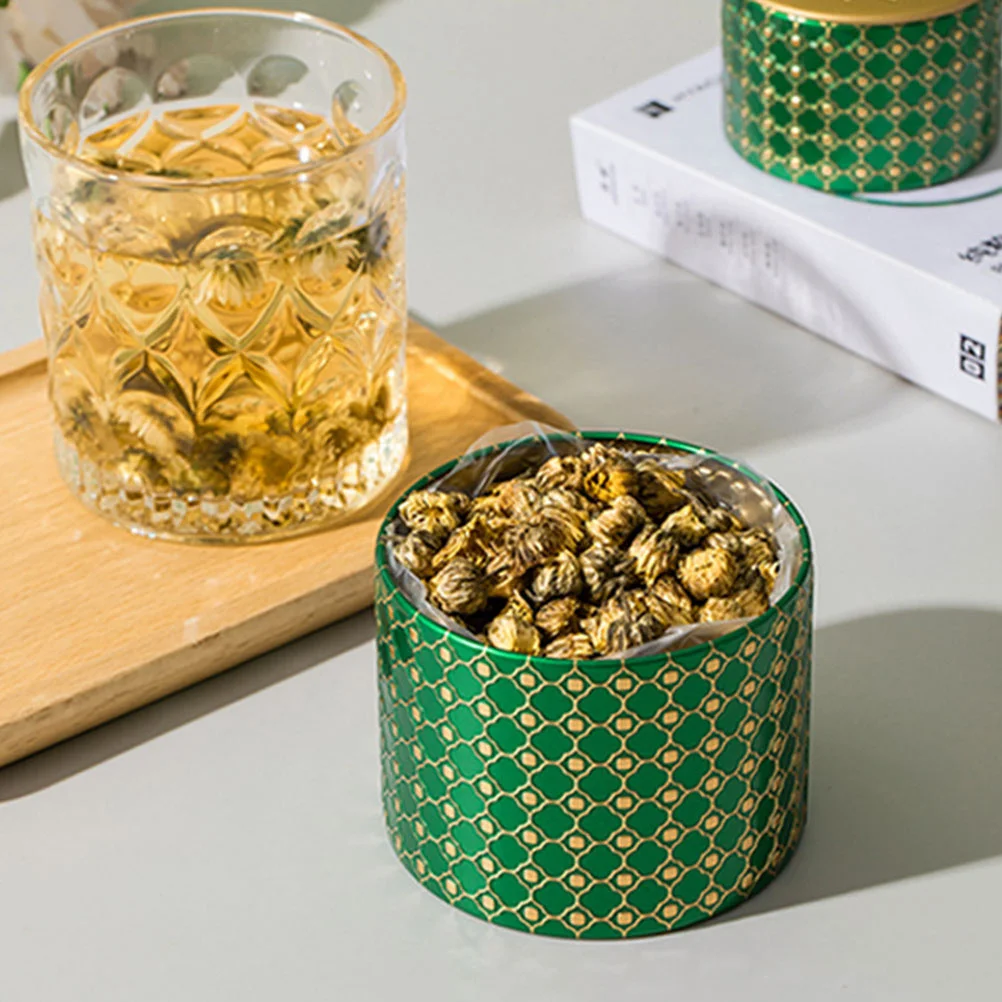 

3Pcs Tinplate Cans for Aromatherapy Jars Premium Round Sealed Storage Containers Tea Coffee Beans Nuts Dry Food Gift