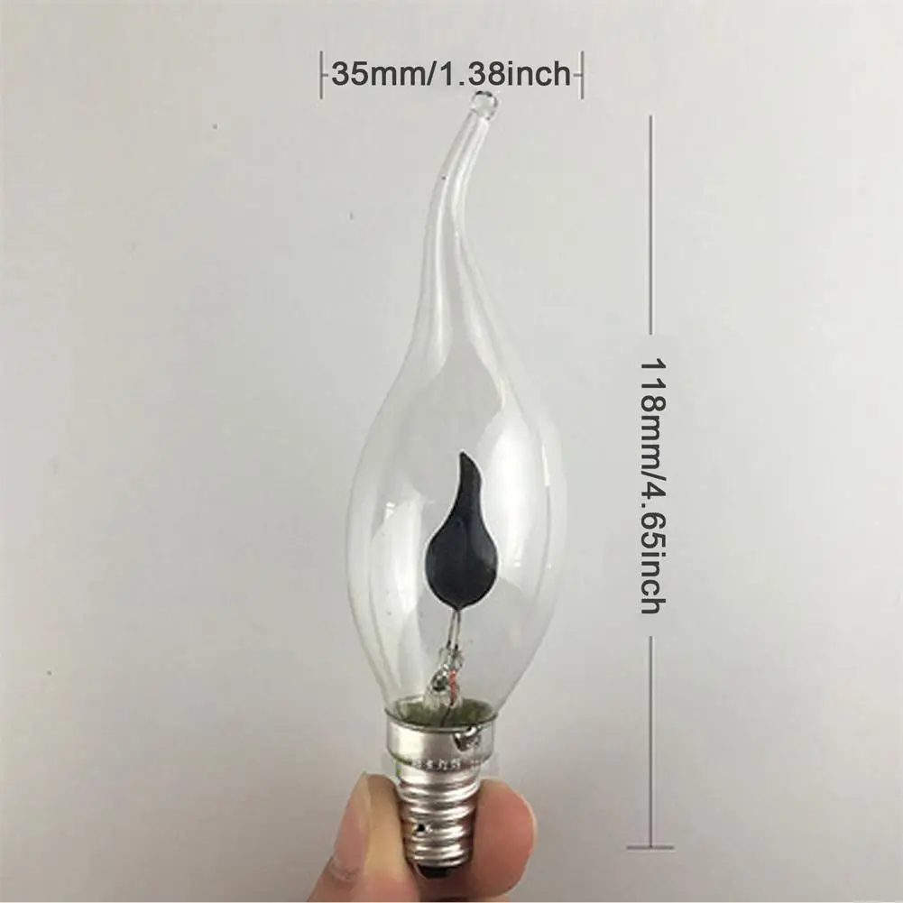 E27 E14 Flame Light Bulb Flame Effect Flicker Candle Light Bulb Home Decoration Emulation Fire Lighting Vintage 220V Candle Bulb