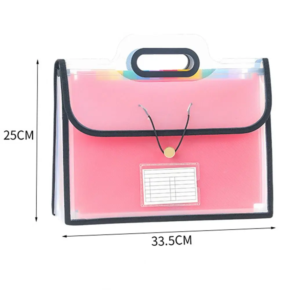 13 Pockets File Organizer Portable Colorful Tabs Expanding File Folders Large Capacity Monthly Bill Receipt Organizer