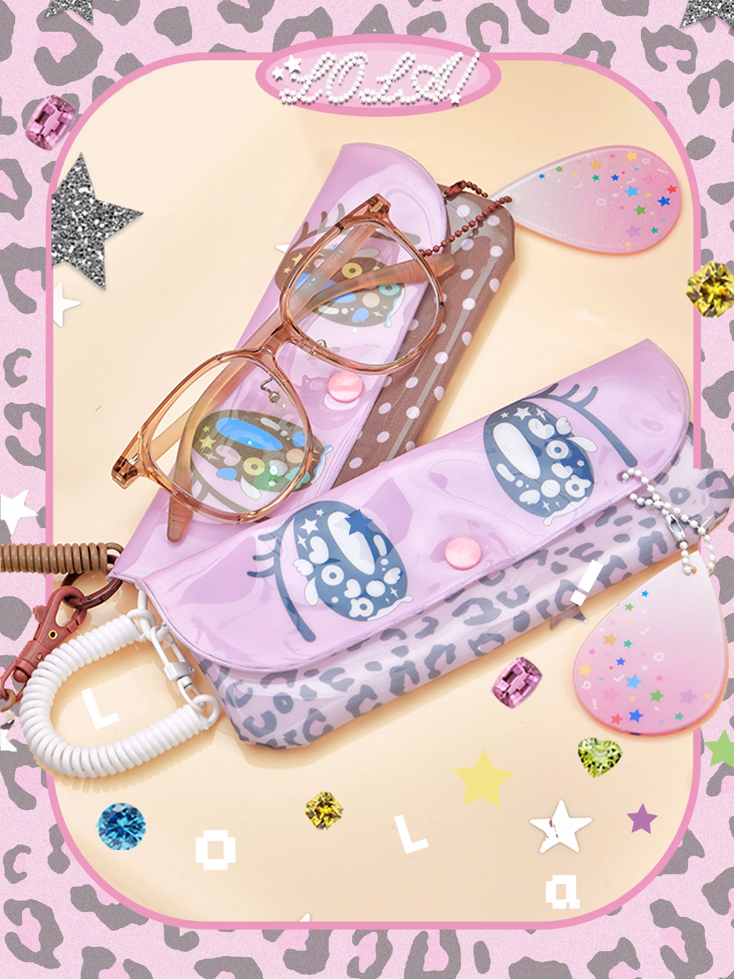  DESIGN Graduation Gift Eyeglass Storage Bag Portable Lightweight Sunglasses Sun Glasses Bag Korean Style Magnetic Buckle