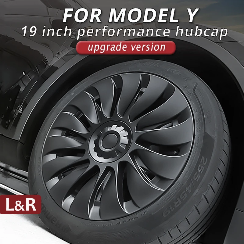 4 Stuks Wieldop Prestatie Wielkappen Auto Vervangers Hub Cap Volledige Velg Cover Accessoires Voor Tesla Model Y 19 Inch 2018-2024