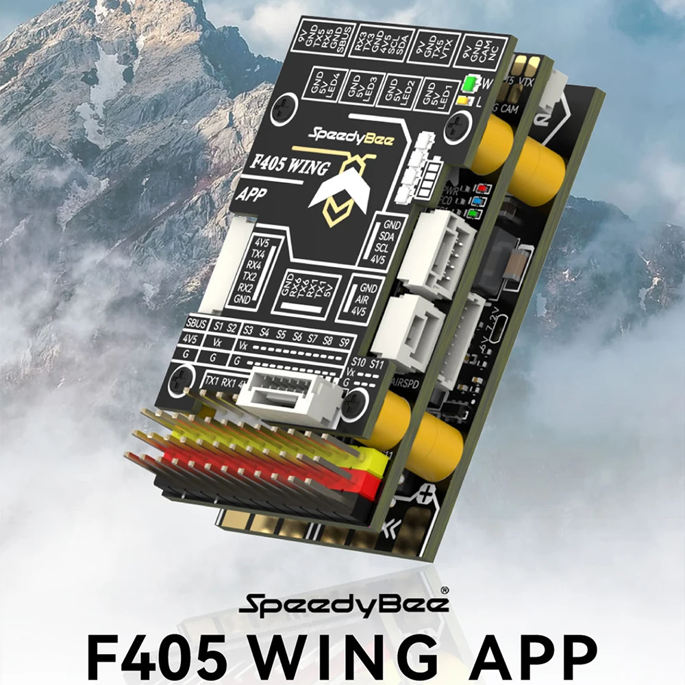 

SpeedyBee F405 WING APP Flight Controller 2~6S 168MHz Fixed Wing Flight Controller Wireless Dual firmware for INAV and Ardupilot