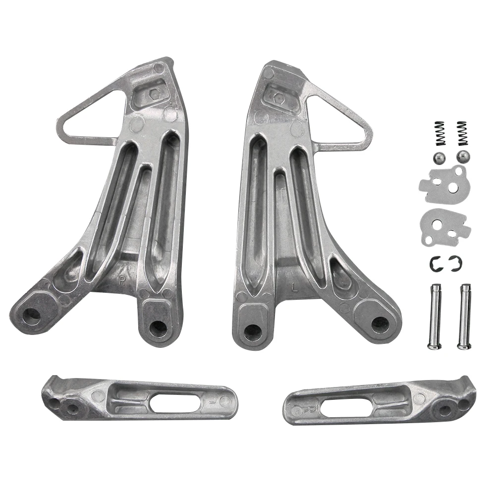 Aluminum Alloy  Rear Passenger Foot Pegs Footrest Brackets for Honda 2003 2004 CBR600RRMotorcycle Spare Part Accessories