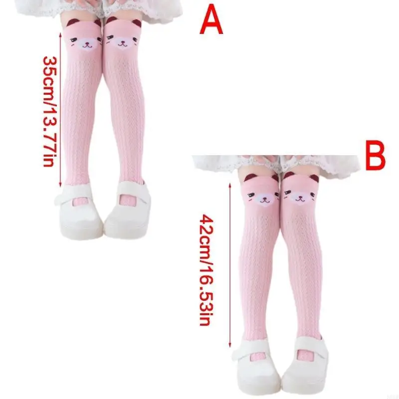 

K8GF Fashionable Girls Long Tube Socks Comfortable Solid Infants Socks for 3-10Y Kids