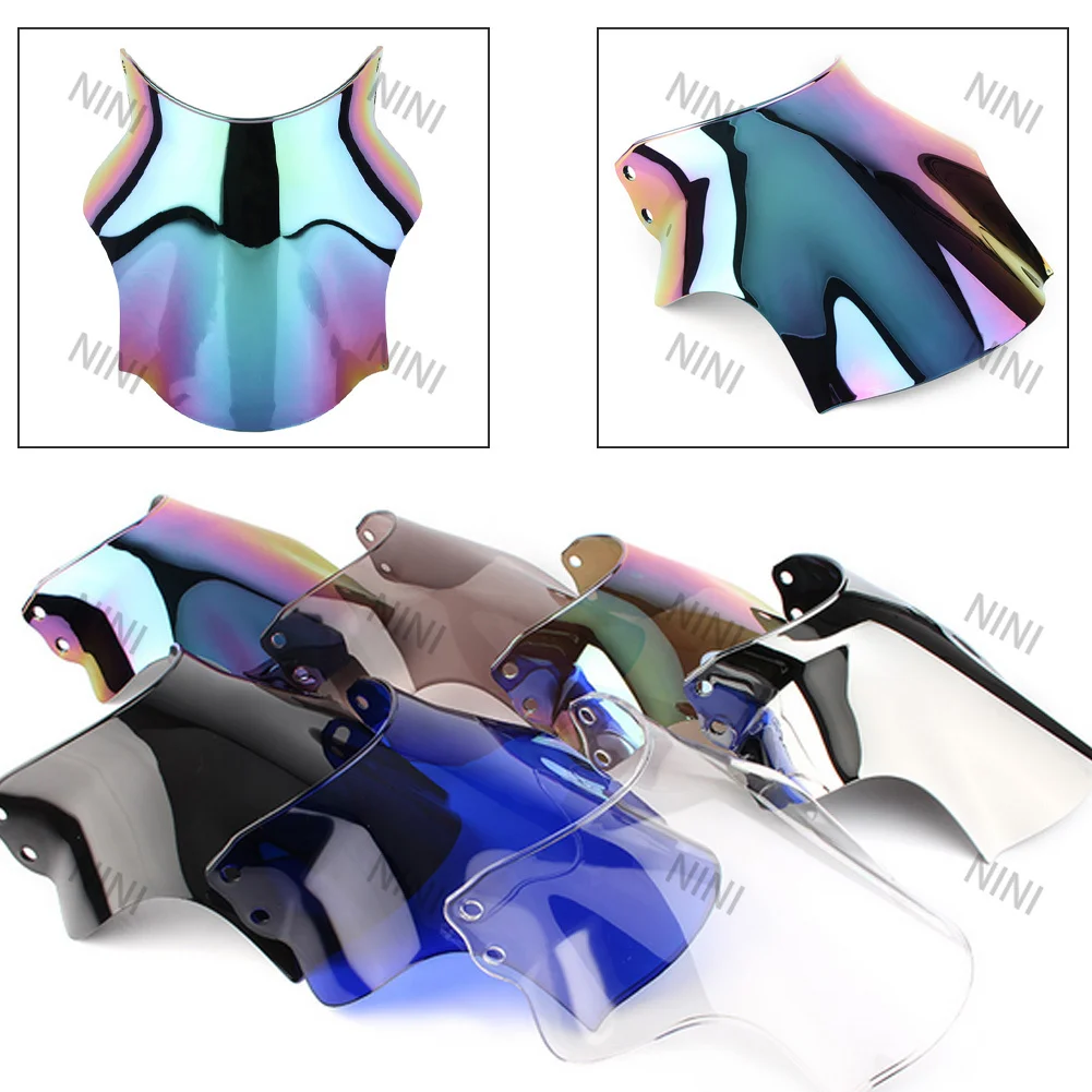 

Motorcycle For Honda cb400 cb750 Kawasaki Yamaha Suzuki sv650 screen Double Bubble Windshield Deflector Protector WindScreen