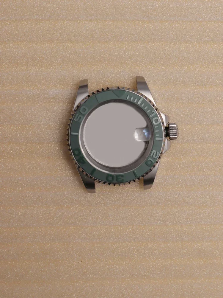 Silver Yacht Design Style Case with Sapphire Crystal Water Resistant for NH35 Nh36 Nh34 Automatic Mechanical Movement Watch Case