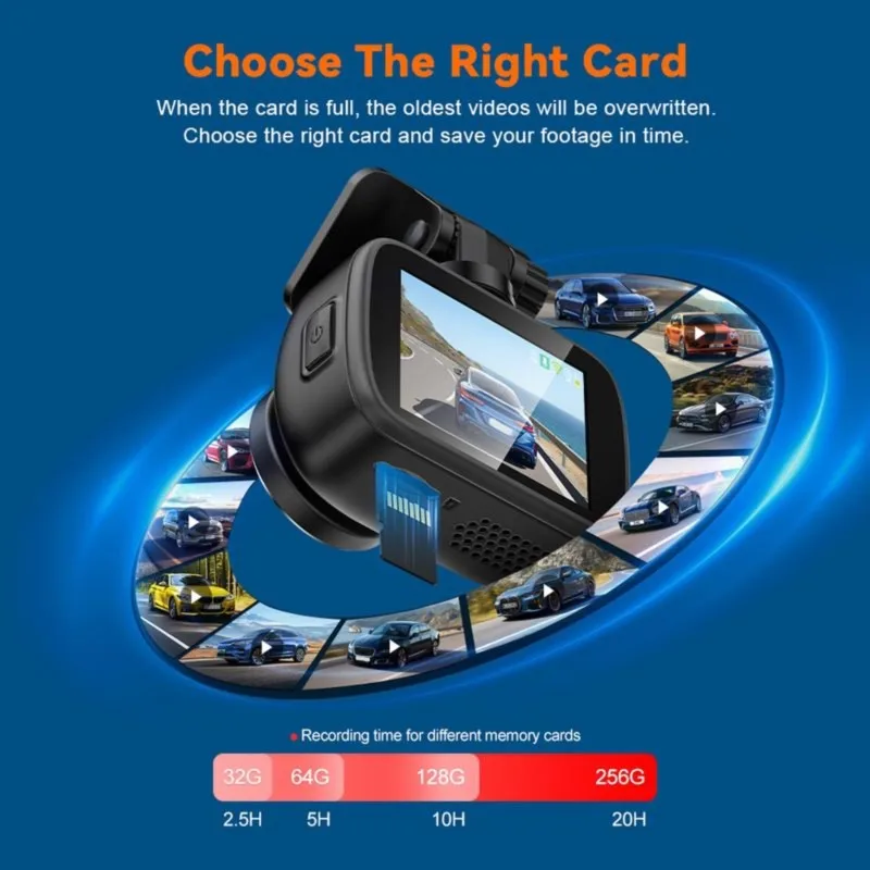 Super Sale Car Dash Cam 4K UHD Recording Car Camera DVR Night Vision Video Recorder Dual Lens 4K Rear View Camera
