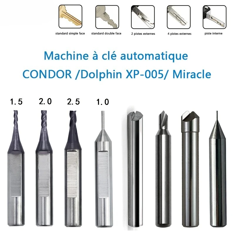 Condor Dolphin XP005 Miracle Automatic Key Machine Milling Cutter and Probe Locksmith tools