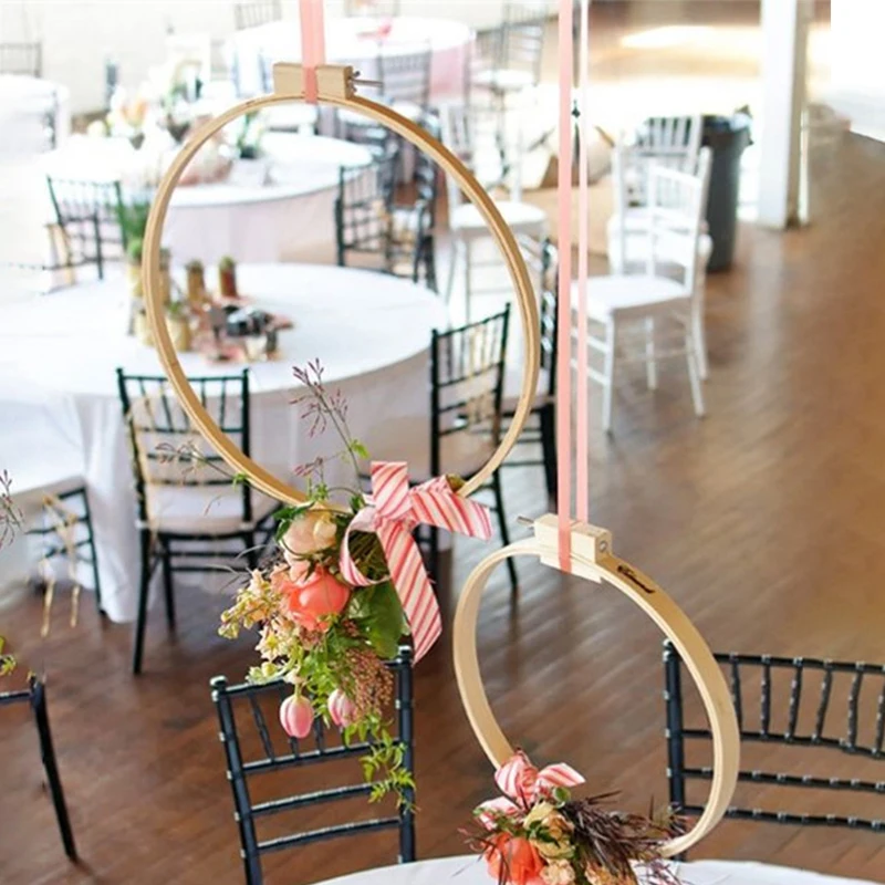 1pc 10-26cm Bambus ring Reifen DIY Kranz Girlande Holzring mit Loch  handgemachte Hochzeit Blumenkranz Handwerk Weihnachten Wohnkultur -  AliExpress 15