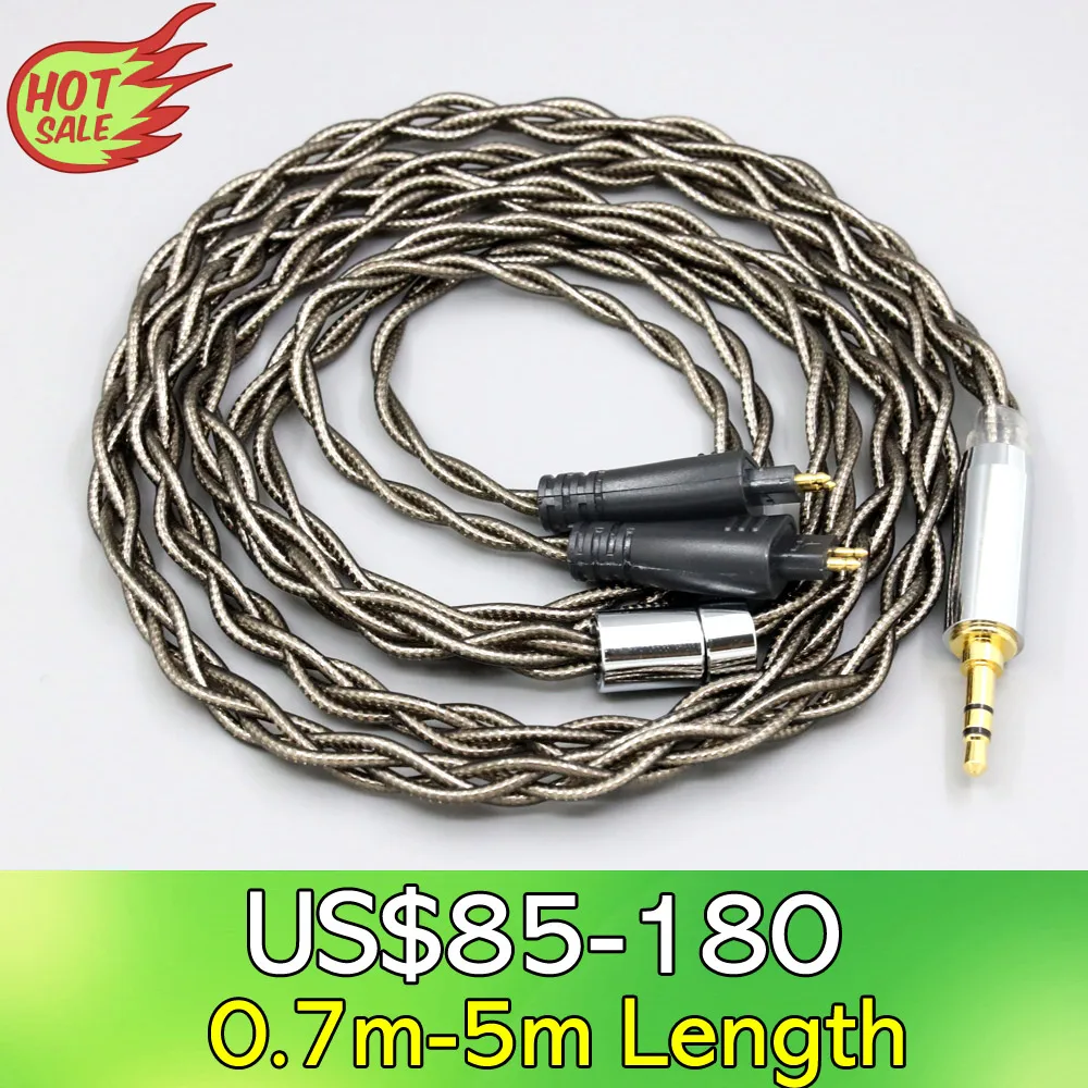 

LN08220 99% Pure Silver Palladium + Graphene Gold Earphone Shielding Cable For FOSTEX TH900 MKII MK2 TH-909 TR-X00 TH-600 4 core