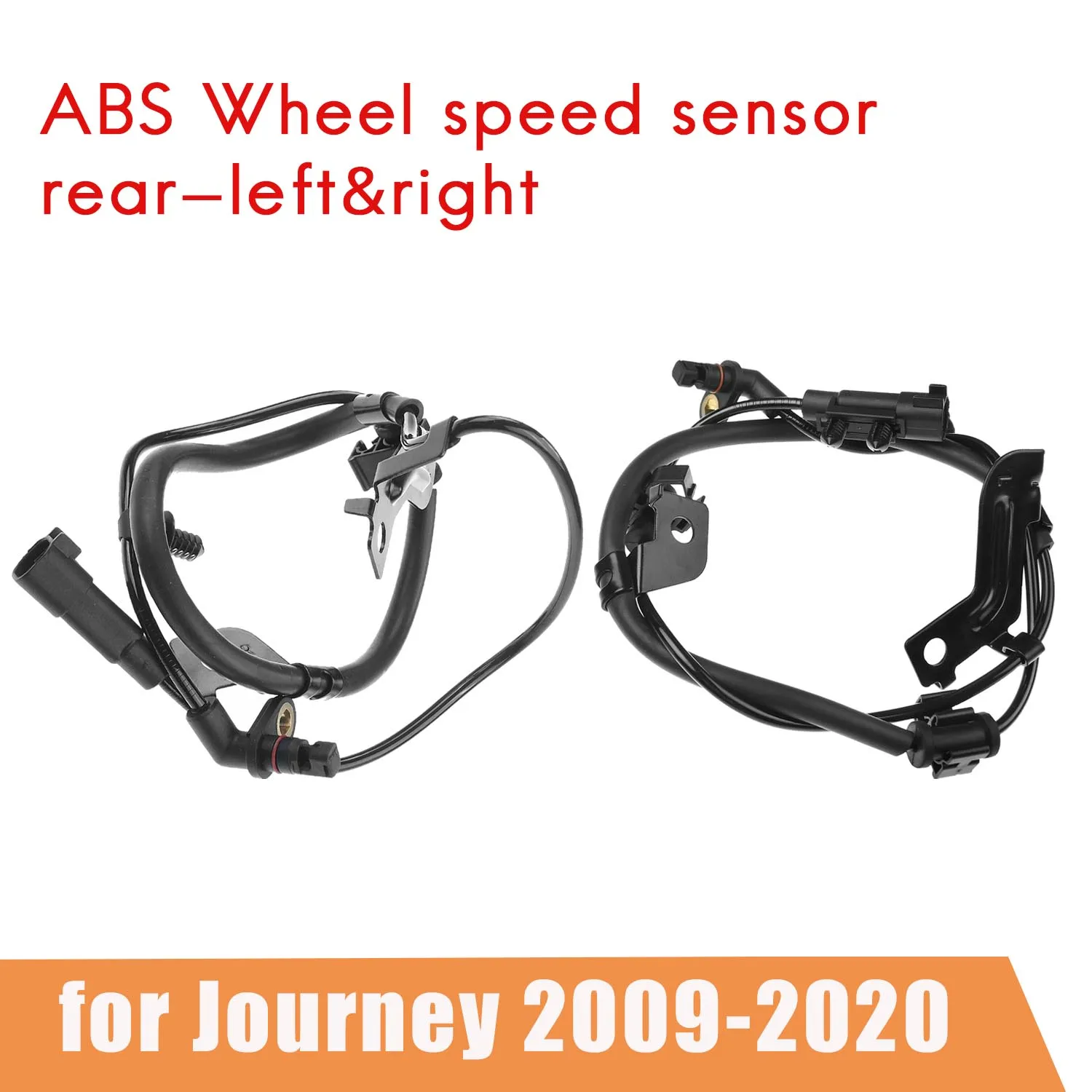 2Pcs Rear / Left & Right ABS Wheel Speed Sensor for Dodge Journey 2009-2020 4743869AC / 4743874AC